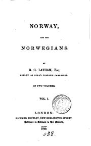 Cover of: Norway and the Norwegians. | R. G. Latham