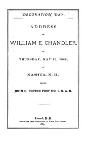 Cover of: Decoration Day. by Chandler, William E.