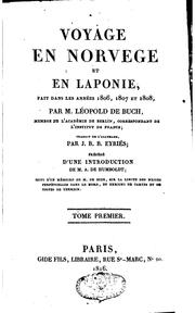 Cover of: Voyage en Norvège et en Laponie: fait dans les années 1806, 1807 et 1808