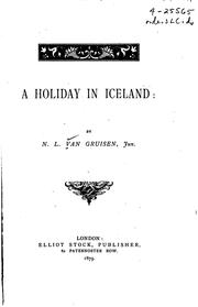 Cover of: A holiday in Iceland