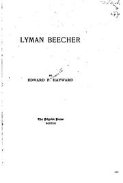 Cover of: Lyman Beecher