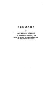 Cover of: The sermons of Mr. Yorick by Laurence Sterne