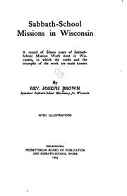 Sabbath-school missions in Wisconsin by Brown, Joseph