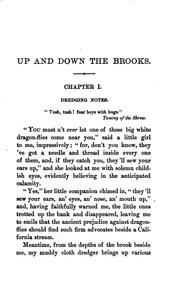 Cover of: Up and down the brooks