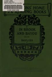 Cover of: In brook and bayou; or, Life in the still waters.