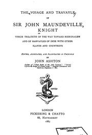 Cover of: The voiage and travayle of Sir John Maundeville knight by Sir John Mandeville