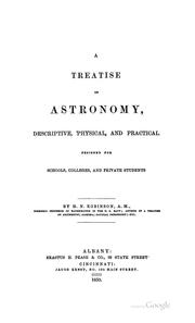 Cover of: A treatise on astronomy by Horatio N. Robinson
