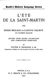 Cover of: L'e ́té de la Saint-Martin by Henri Meilhac