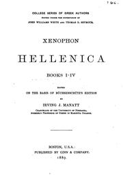 Cover of: Hellenica, books I-IV by Xenophon