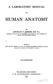 Cover of: A laboratory manual of human anatomy