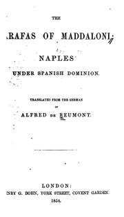 Cover of: The Carafas of Maddaloni: Naples under Spanish dominion.