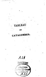 Cover of: Tableau des catacombes de Rome by Désiré Raoul Rochette