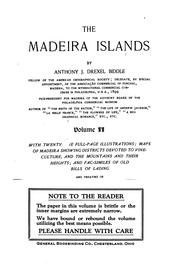 Cover of: The Madeira Islands by Anthony J. Drexel Biddle