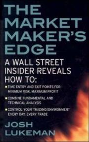 The Market Maker's Edge by Josh Lukeman