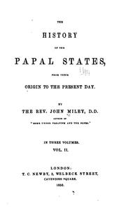 Cover of: The history of the Papal States