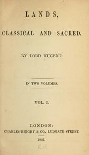 Cover of: Lands, classical and sacred.