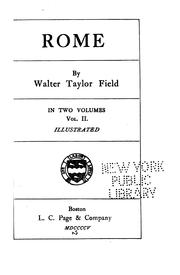 Cover of: Rome | Walter Taylor Field
