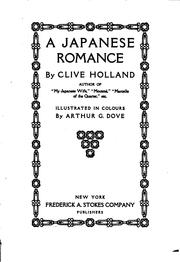 Cover of: A Japanese romance