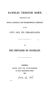 Rambles through Rome by Chatelain, Jean Baptiste François Ernest chevalier de