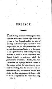 Cover of: Narrative of a voyage to New Zealand: performed in the years 1814 and 1815, in company with the Rev. Samuel Marsden.
