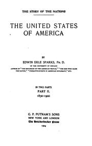 Cover of: The United States of America by Edwin Erle Sparks