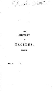 Cover of: The works of Cornelius Tacitus | P. Cornelius Tacitus