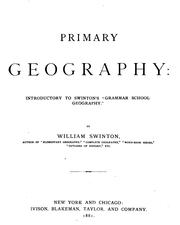 Cover of: Primary geography by Adolph Wilhelm August Friedrich von Steinwehr