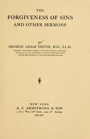 Cover of: The forgiveness of sins: and other sermons