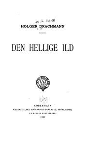 Cover of: Den hellige ild.