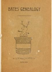 Cover of: Ancestors and descendants of Asa Bates of Cummington, Mass. by Newton Whitmarsh Bates
