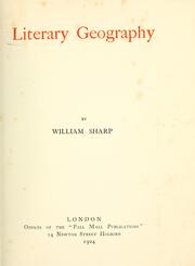 Cover of: Literary geography by Sharp, William