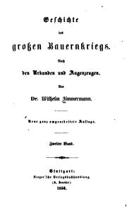 Cover of: Geschichte des grossen bauernkriegs.: Nach den urkunden und augenzeugen.