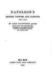 Cover of: Napoleon's British visitors and captives, 1801-1815