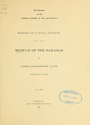 Cover of: Medusæ of the Bahamas.