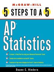 Cover of: 5 Steps to a 5 on the AP by Duane C. Hinders