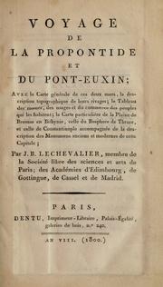 Cover of: Voyage de la Propontide et du Pont-Euxin