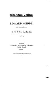 Cover of: Edward Webbe by Edward Webbe