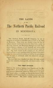 Cover of: Guide to the Northern Pacific railroad lands in Minnesota.