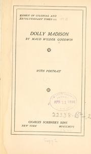 Cover of: Dolly Madison