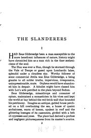 Cover of: The slanderers