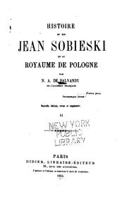 Cover of: Histoire du roi Jean Sobieski et du royaume de Pologne