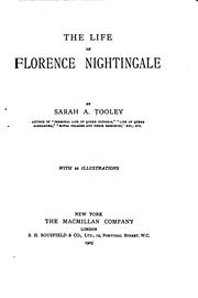 Cover of: The life of Florence Nightingale by Sarah A. Southall Tooley