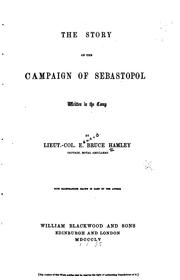 Cover of: The story of the campaign of Sebastopol