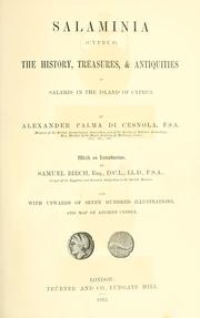 Cover of: Salaminia (Cyprus). by Cesnola, Alexander Palma di