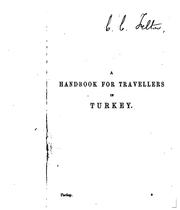 Cover of: A handbook for travellers in Turkey by John Murray (Firm)