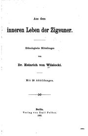 Cover of: Aus dem inneren leben der zigeuner.
