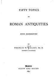 Cover of: Fifty topics in Roman antiquities: with references