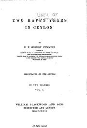 Cover of: Two happy years in Ceylon