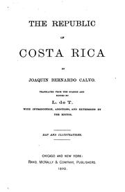 Cover of: The Republic of Costa Rica