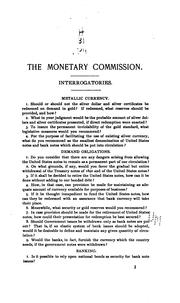 Cover of: A discussion of the interrogatories of the Monetary commission of the Indianapolis convention.